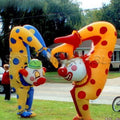 costume for adults Customized funny walking upside down inflatable clown costume kids lovely moving cartoon