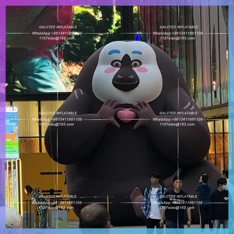 white-faced monk monkey, Inflatable animal model, Doudoux City Landmark, Nanjing Zoo