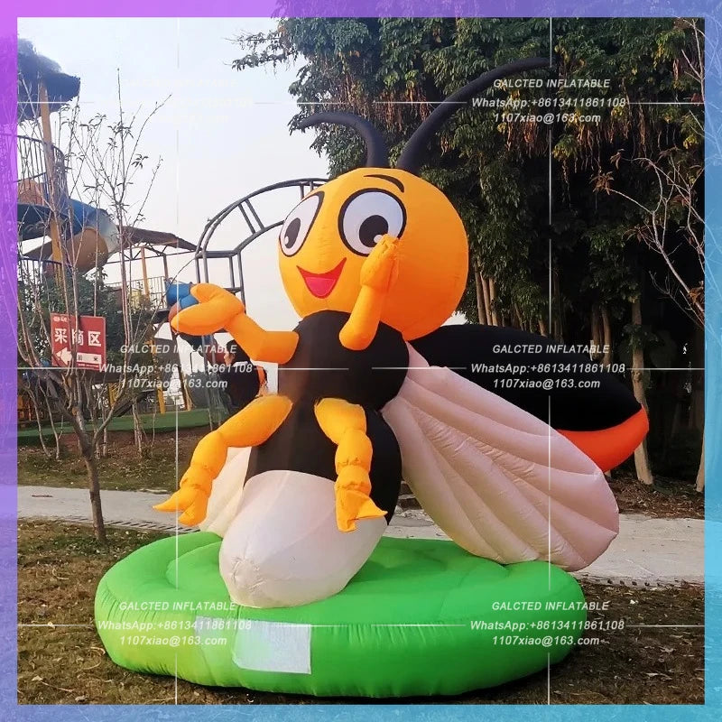 Inflatable Firefly for Children Park Personalized 2.7x3 Meters  Decoration / Cartoon Firefly Model Balloon Toys