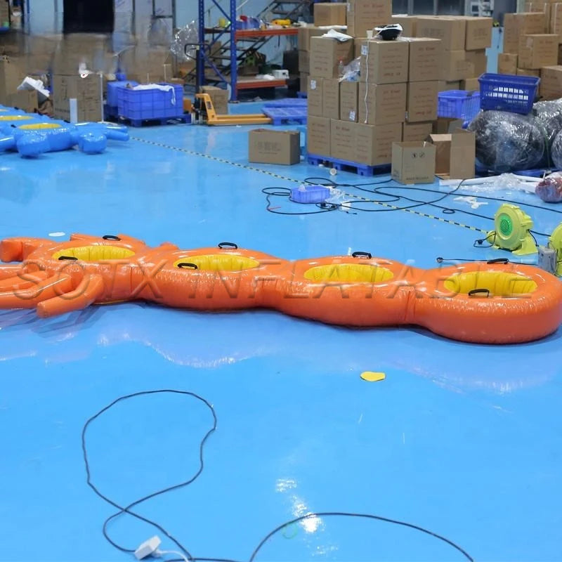 Swimming Pool Beach 3.5m PVC Inflatable Lobsters Shape Floating Row Raft Inflatable Float Lobsters for Adult Kids Summer
