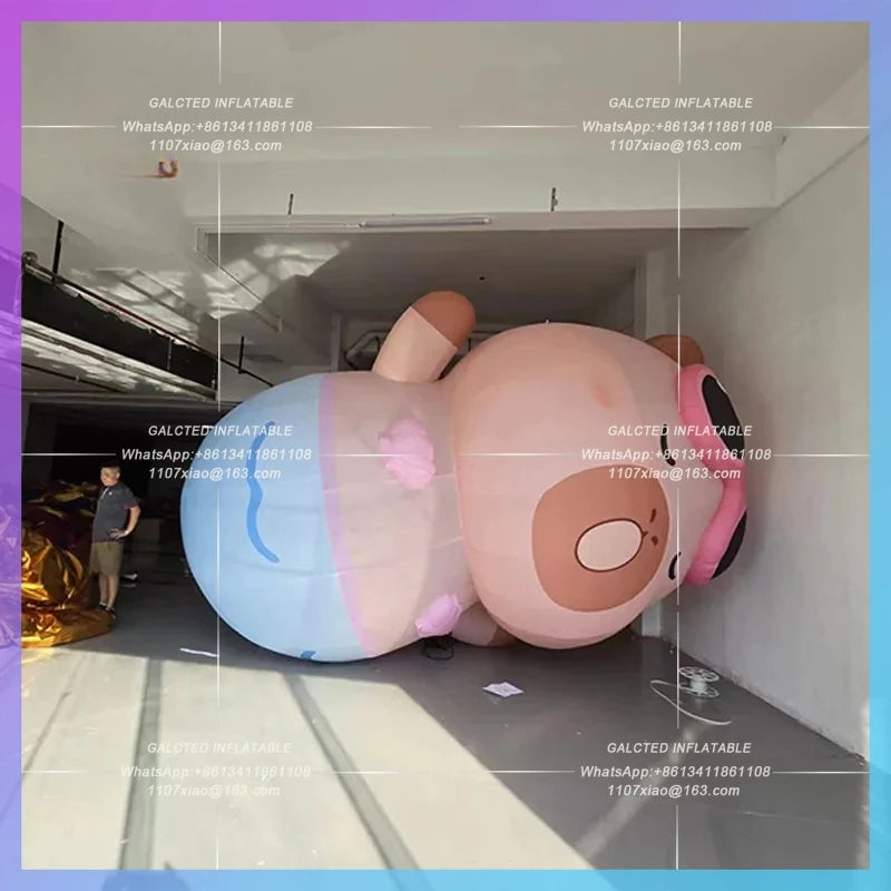 cartoon cool summer atmosphere Inflatable man fish capybara air model shopping mall camp beach bar stage lighting props