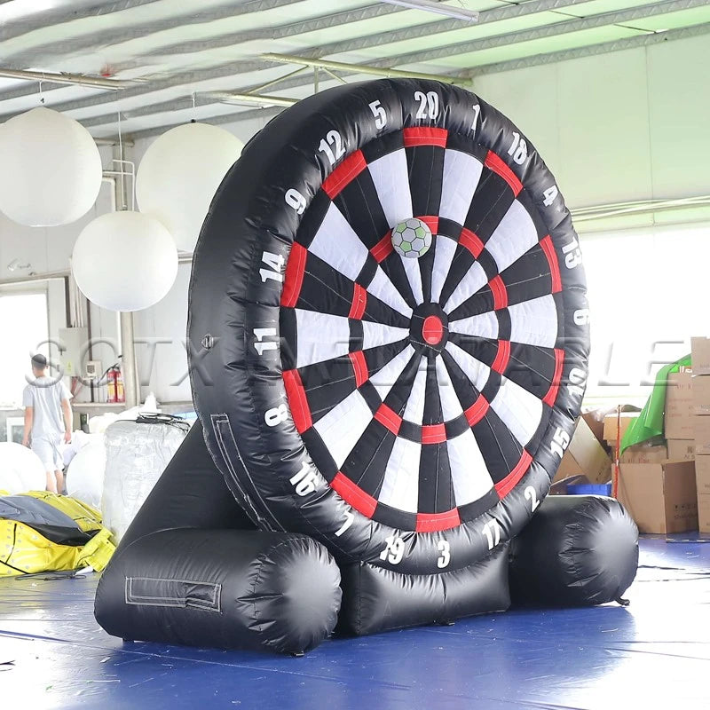 School Children Adults PVC Inflatable Soccer Darts Board Giant Inflatable Football Dart Board Soccer Game with Balls for