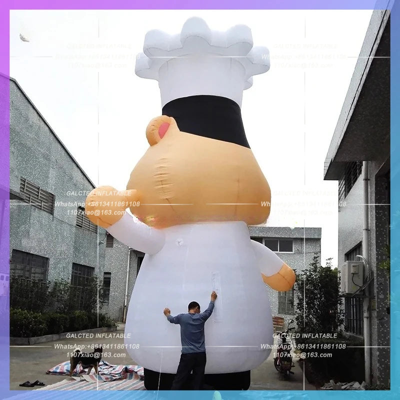 Inflatable Character Various Inflatable Chef Giant Advertising Cook Cartoon  for Restaurant Decoration-Toys