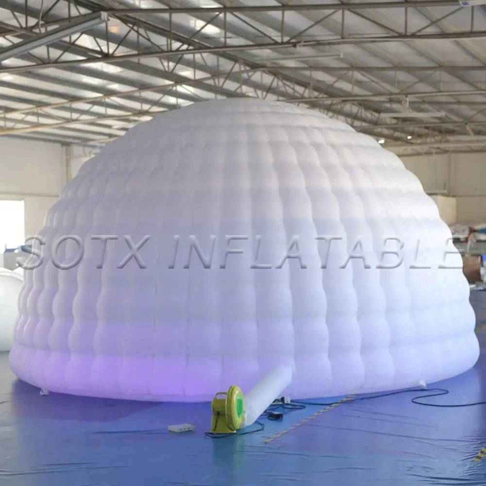 Show Exhibition Dia.4/5/6M Commercial Inflatable Event Dome Tent Oxford Inflatable Igloo Dome Tent for Club Party Wedding