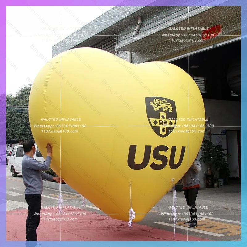 Inflatable Heart for Advertising 3m Inflatable Heart Balloon for Valentine's day Airtight - Toy