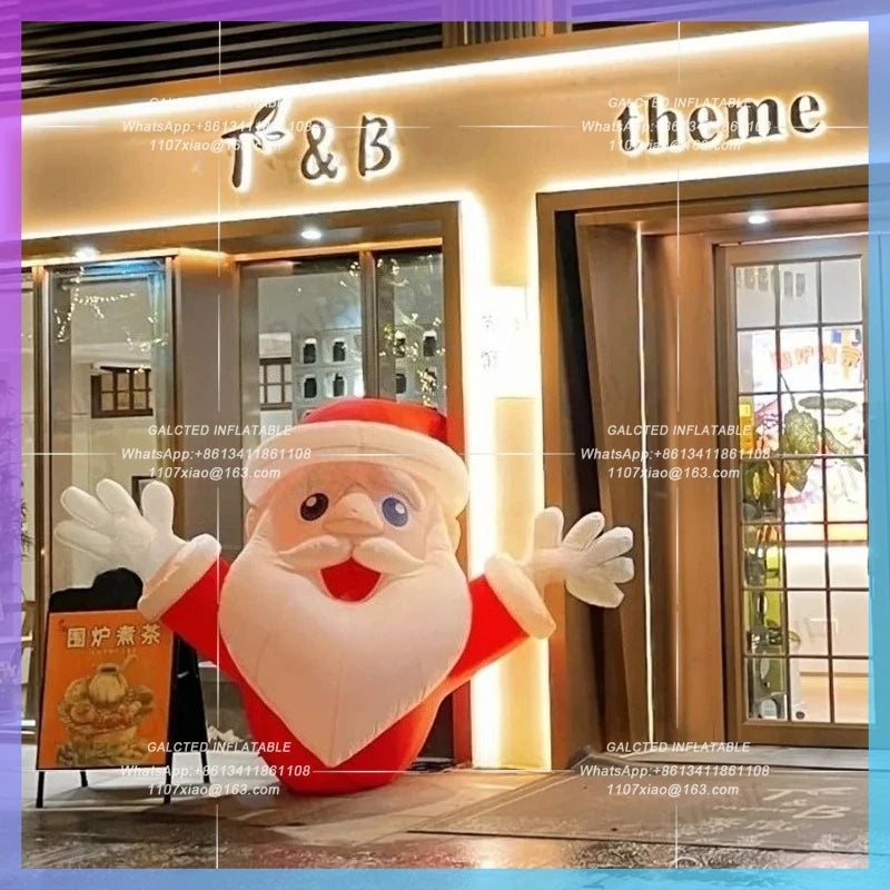 new year shop 2m inflatable santa claus christmas man for  decoration