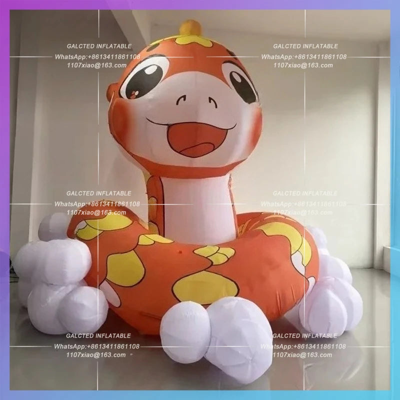 inflatable snake Chinatown festival vibes 2025 new year  decoration cartoon lucky animal hometown snake year