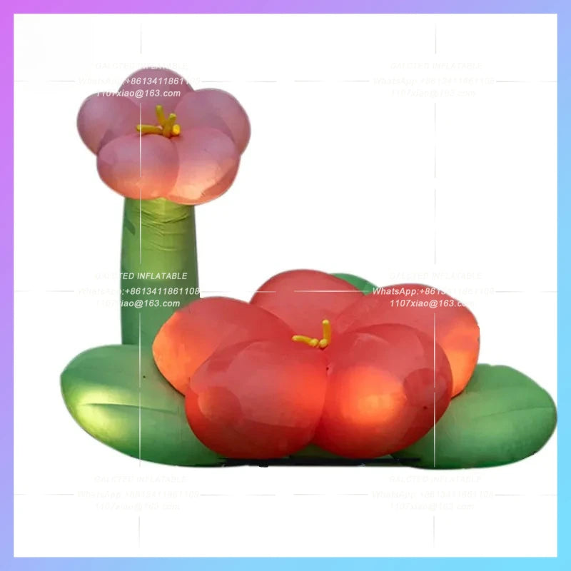 Theme Park Beach Photo Party Inflatable Flower Model Mall Outdoor Bar plant theme Earth Nature Day