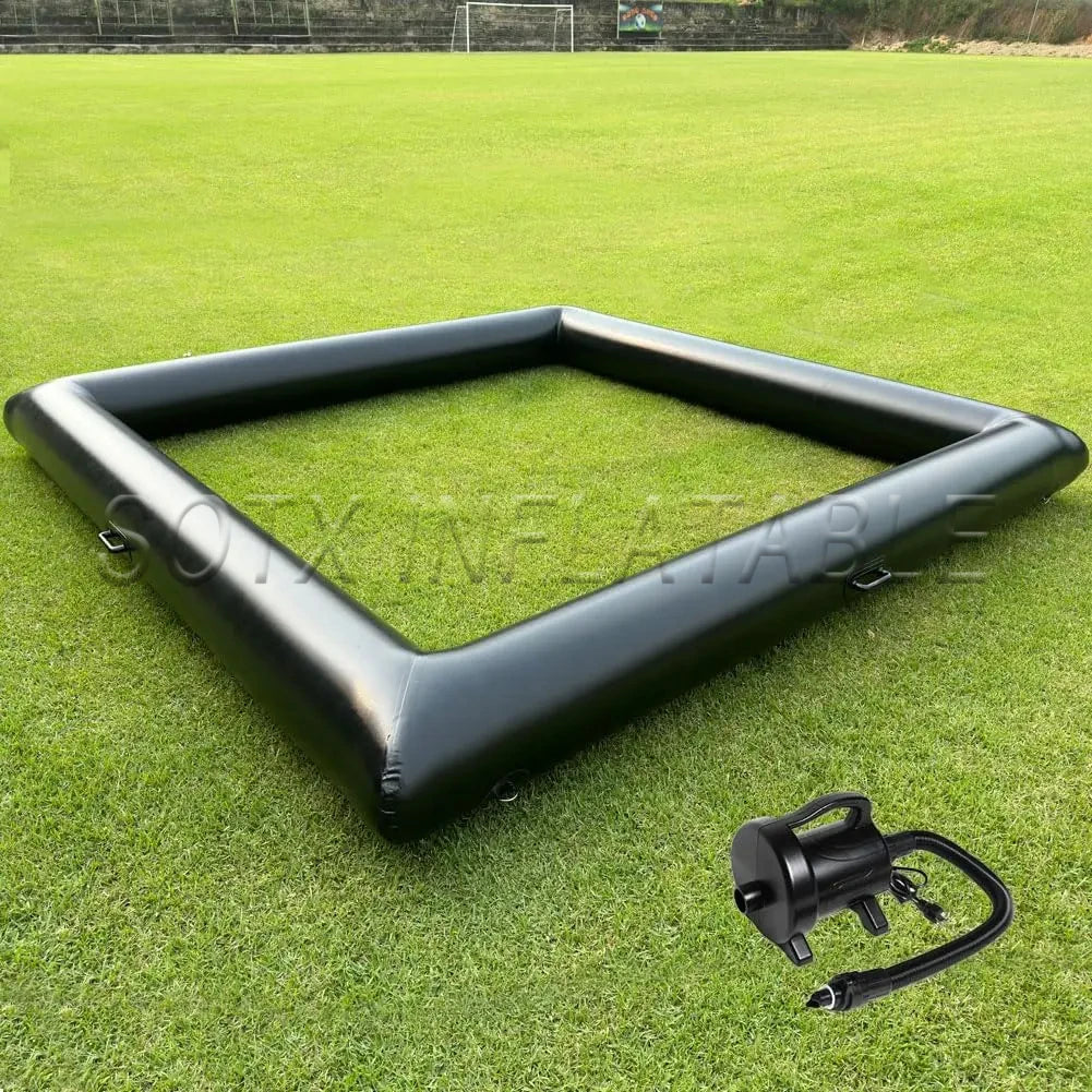 For Fun (Not Included Bumper Cars) Outdoor Soft Play Bumper Car Flooring Inflatable Race Track Inflatable Go Kart Race Tracks