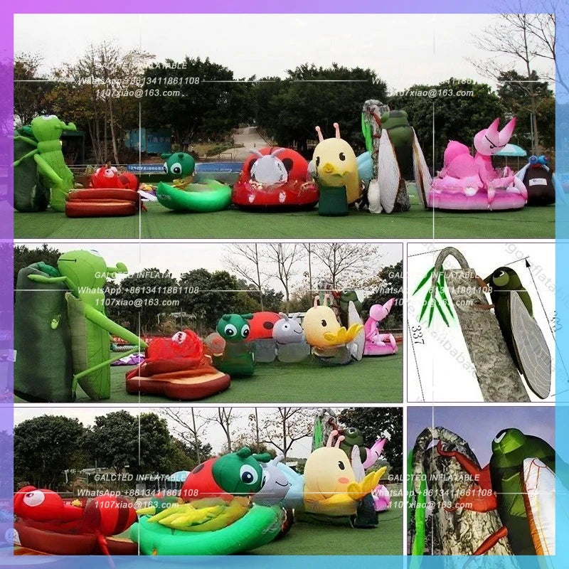 Inflatable Cicada Decorations Inflatable Toys 3.4m Height Big  Inflated Cartoon Toys for Party Event Home Decoration-Toys
