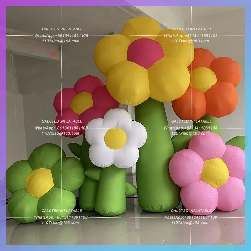 self-identified plant parent-offspring Inflatable flower model fair layout drainage