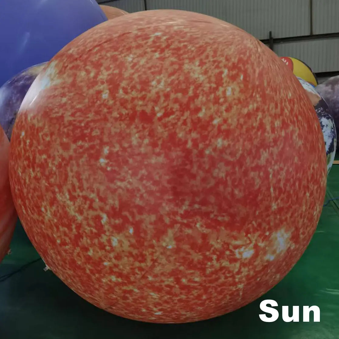 Giant LED Inflatable Solar System Planet Balloons Moon Earth Sun Jupiter Saturn Venus Mars for Party Event Stage Decoration