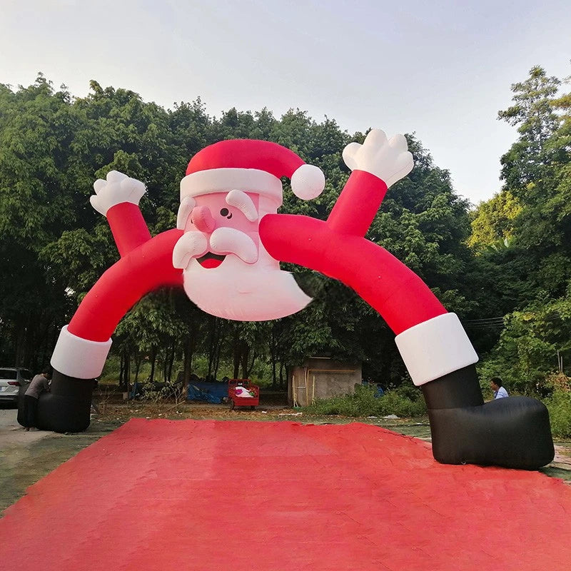 Santa Arch Outdoor Adorable Inflatable Inflatable Christmas Man Decoration Arch Inflatable Christmas Toys For Celebrating