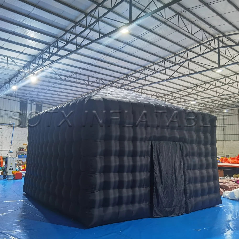 Event With Air Led Lighting Inflatable Cube Tent Inflatable Cube Building Nightclub Party Bar Tent Night Club For Disco Wedding