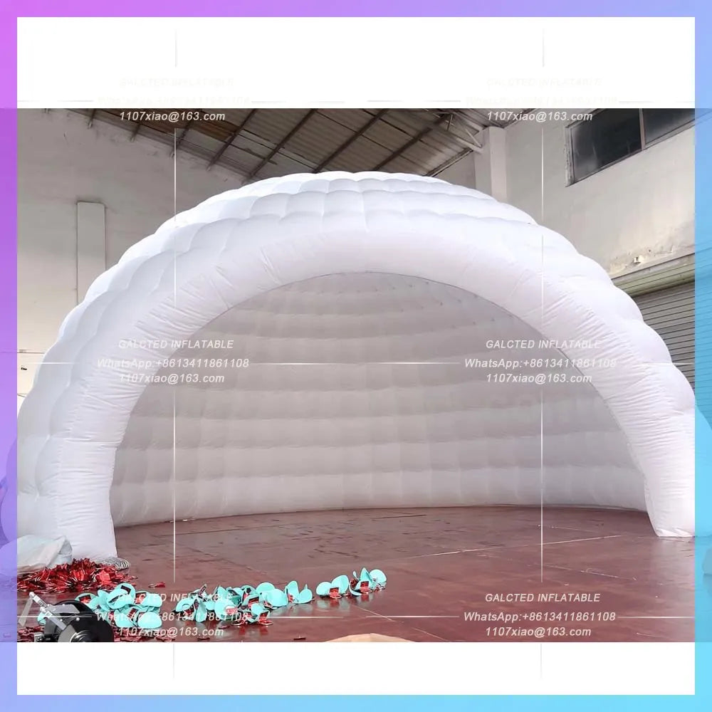 Inflatable Shell Tent Half Dome House Oxford Inflatable Igloo Dome Tent With Blower Air  For Party Trade Show Exhibition Events