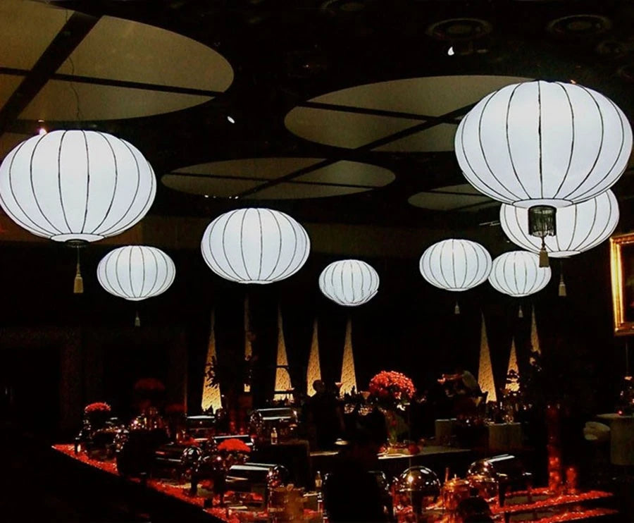 ball for restaurant LED lighting inflatable Chinese Lanterns ball for party decoration, Giant hanging led inflatable