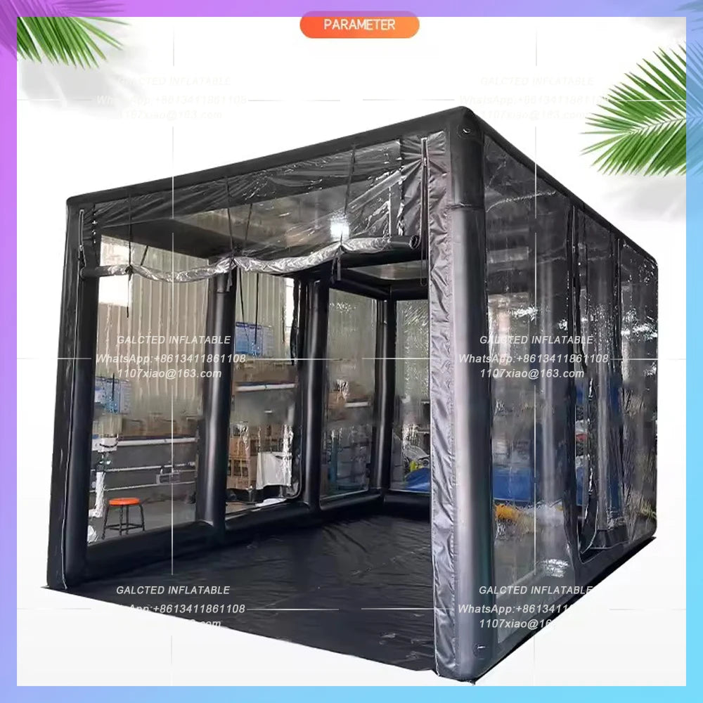 Inflatable Paint Booth Car Airtight Inflatable Car Garage Tent Cover Carport Garage Pvc Waterproof Show Capsule Shelter For Show