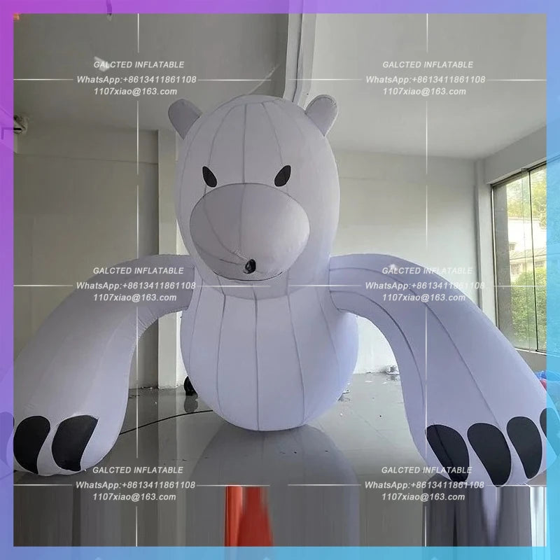 Bear Model Ice and Snow World Inflatable cartoon Hercules Polar  theme park mall atrium lighting IP advertising props