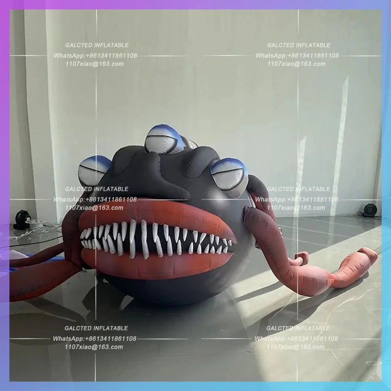 anglerfish lantern fish aquarium Inflatable mock-up deep-sea fish model  stage performance atmosphere lighting props