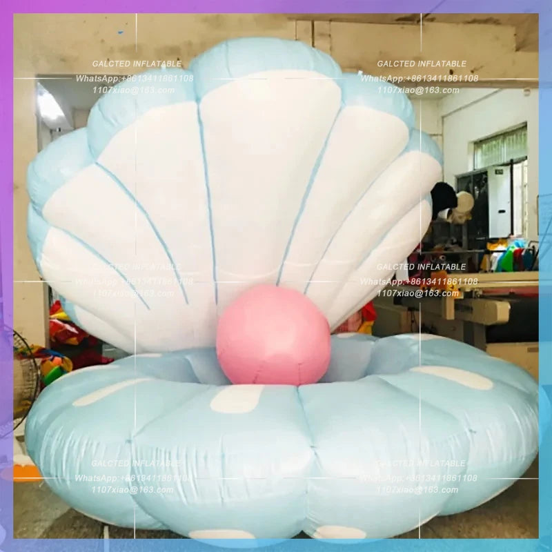 LED lighting clam sea theme Inflatable sea shell pearl inflatable toy stage activities party bar nightclub props