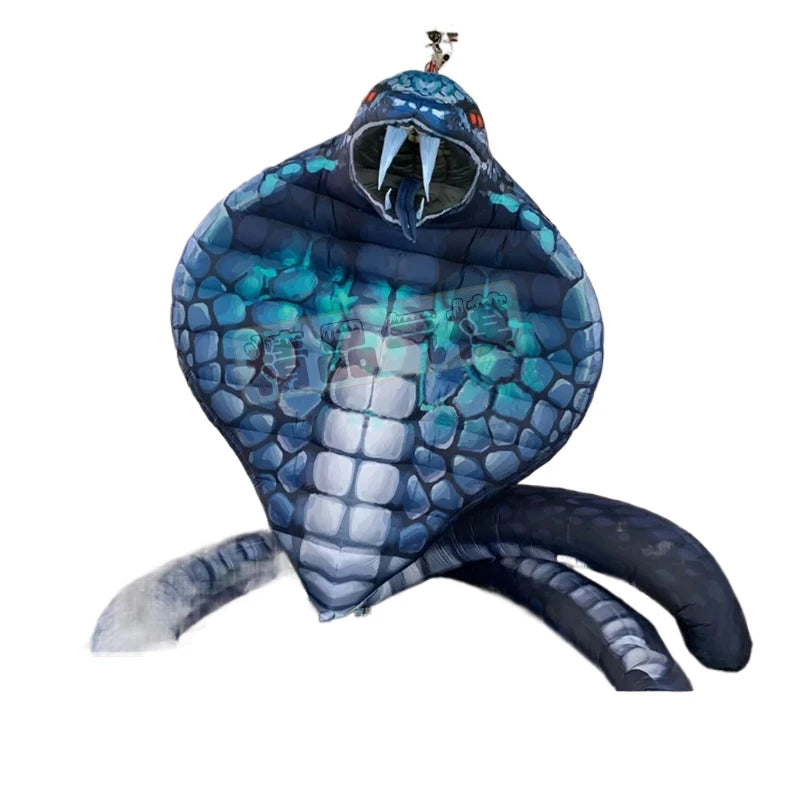 Giant Inflatable Realistic Cobra - Perfect for Halloween Bar and Mall Decorations, Event Props, and Zoo Displays