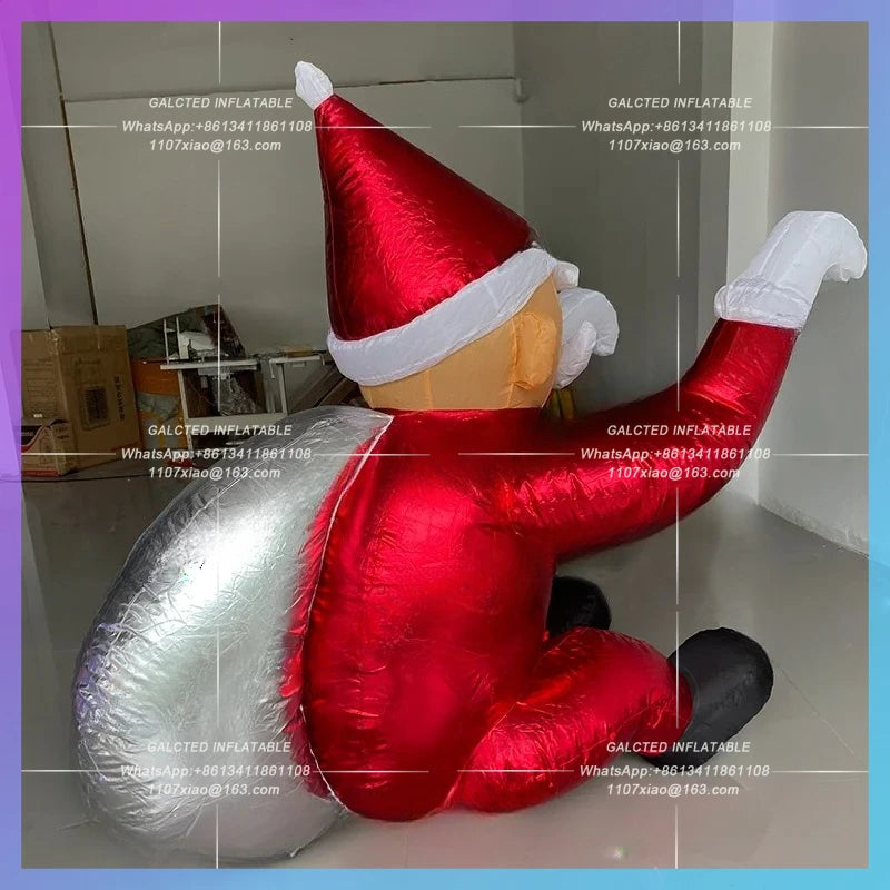 Inflatable Santa Claus Hot Sales Custom Sizes Inflatable Cartoon Character Christmas Santa Claus For Advertising Decoration