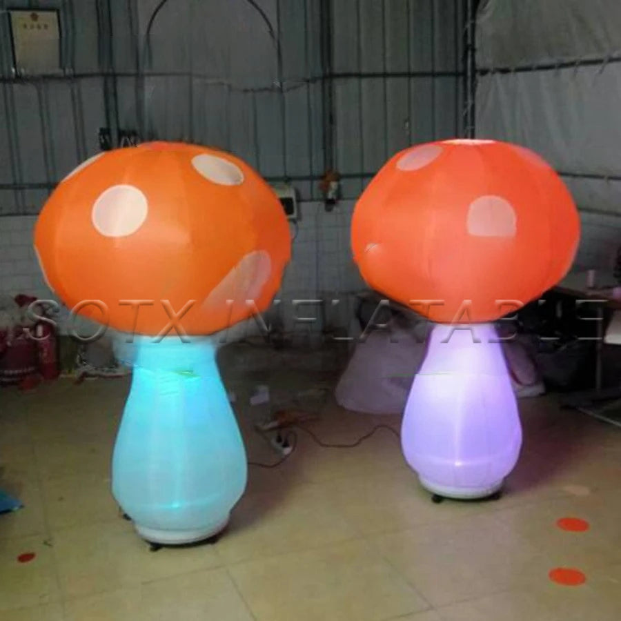 parties or events Wonderful inflatable LED lighting mushroom decoration, air blown mushroom model for