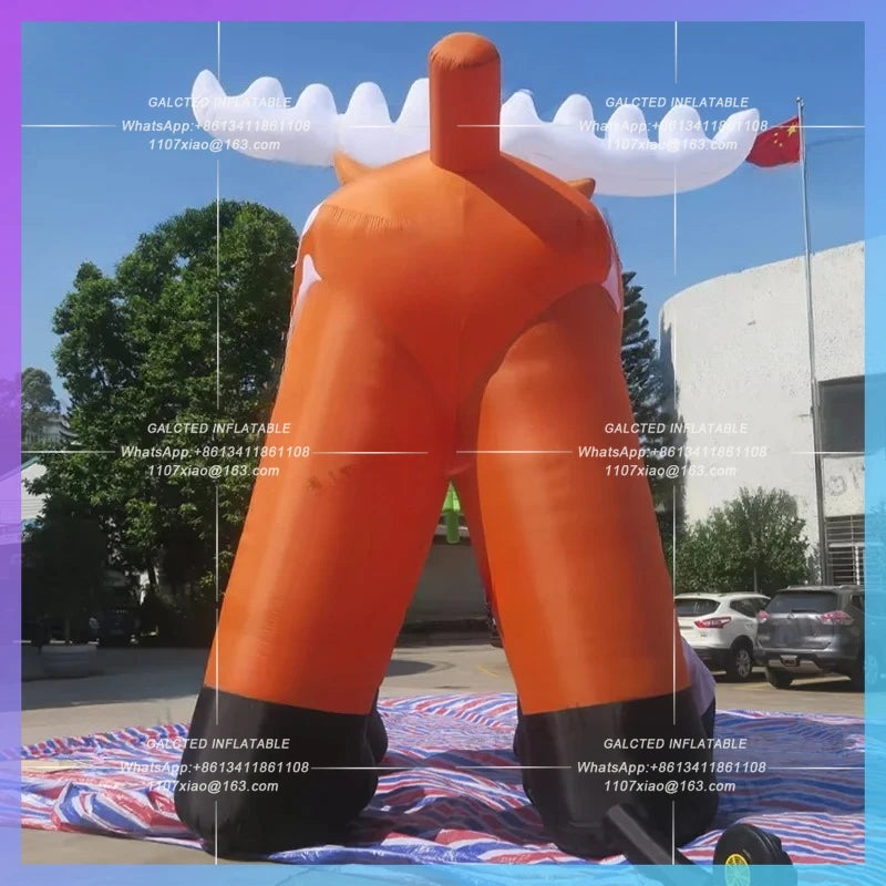 Inflatable Christmas Deer Holiday Cute for Festive, Decoration, outdoor