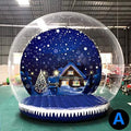 2024 Hot Sale For Outdoor Decoration Large Christmas Promotion Pvc Inflatable Snow Globe Photo Booth Christmas Ornaments Ball