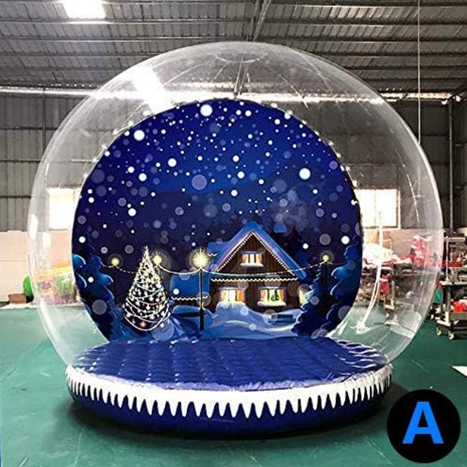 2024 Hot Sale For Outdoor Decoration Large Christmas Promotion Pvc Inflatable Snow Globe Photo Booth Christmas Ornaments Ball