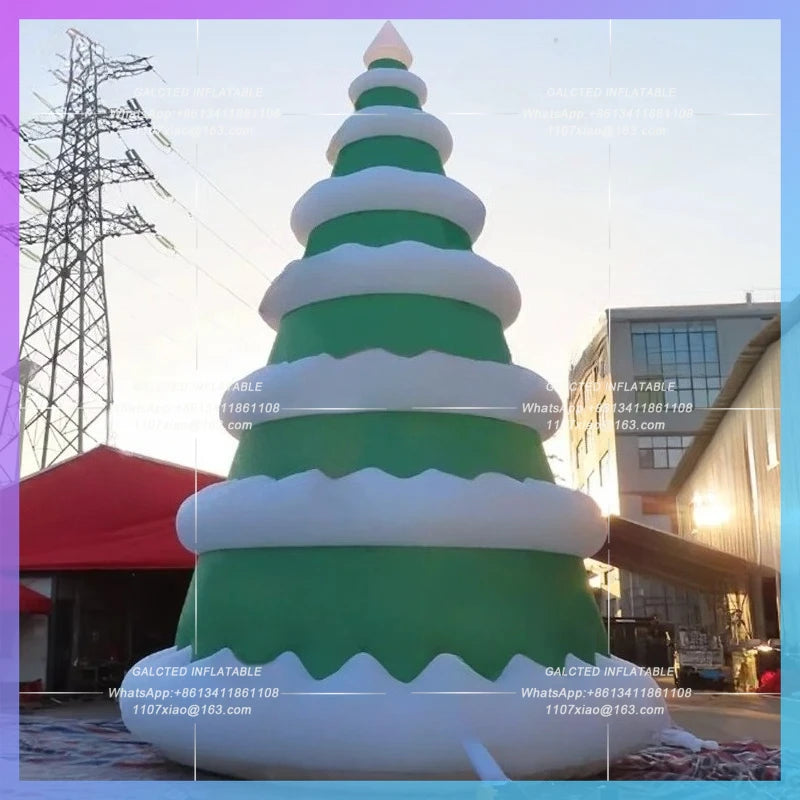 trees new year courtyard party Huge inflatable christmas tree santa claus big annual meeting decoration