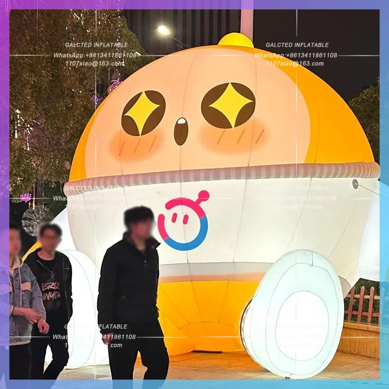 outdoor model lighting children's day Inflatable egg cub party large shopping mall parent-child interaction