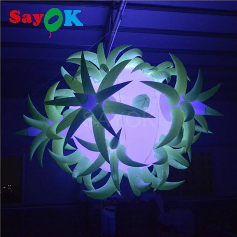 Inflatable Flower Balloon with Led Inflatable Flower Light for Party/Event/Club Hot Air Balloon Wedding Decorations