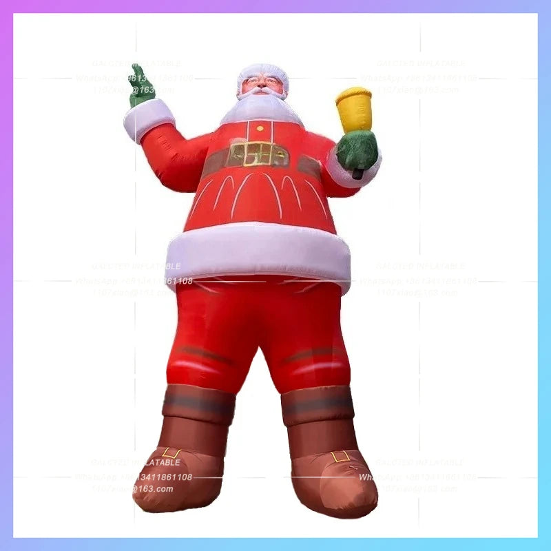 inflatable santa claus Red christmas for new year courtyard square decoration festival celebration