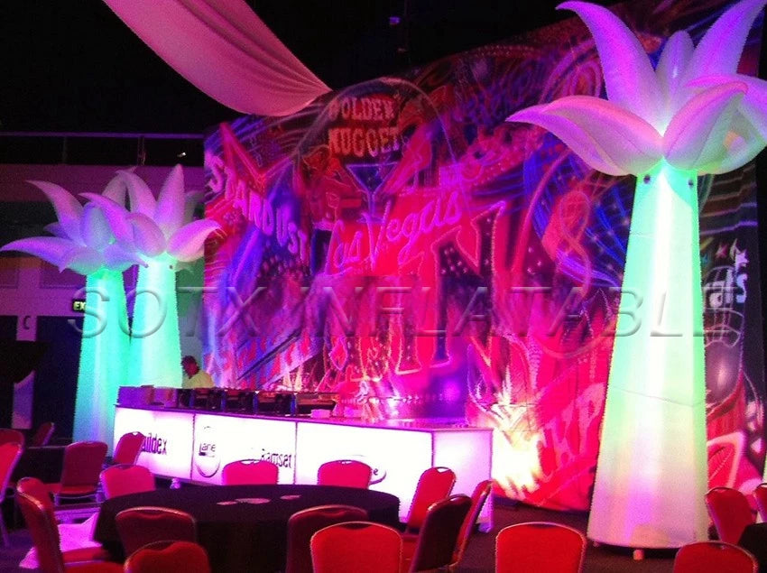Night Event/Party Beautiful Staniding Decoration Inflatable Palm Tree With LED Lights For