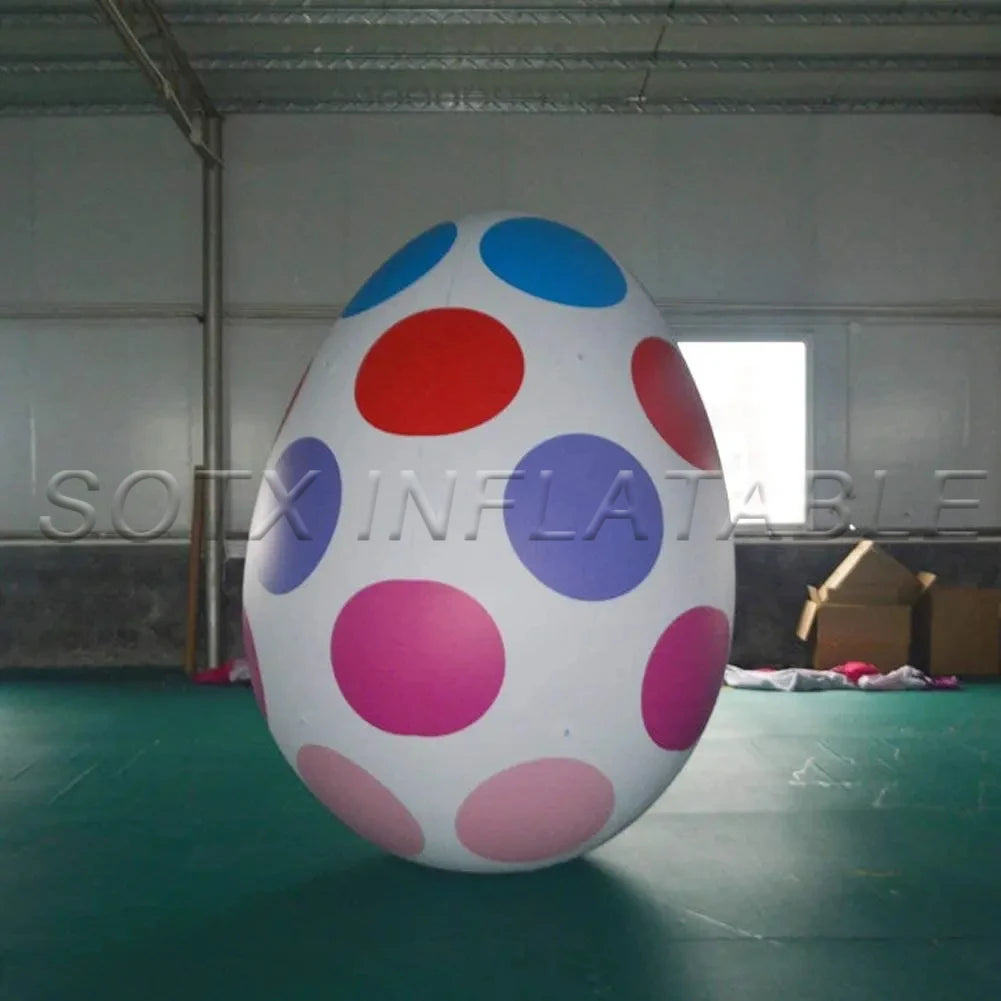 Advertising Show Party Decor 1.5mH Inflatable Helium Easter Egg Balloon Easter Egg Helium Balloon Hanging Decoration for
