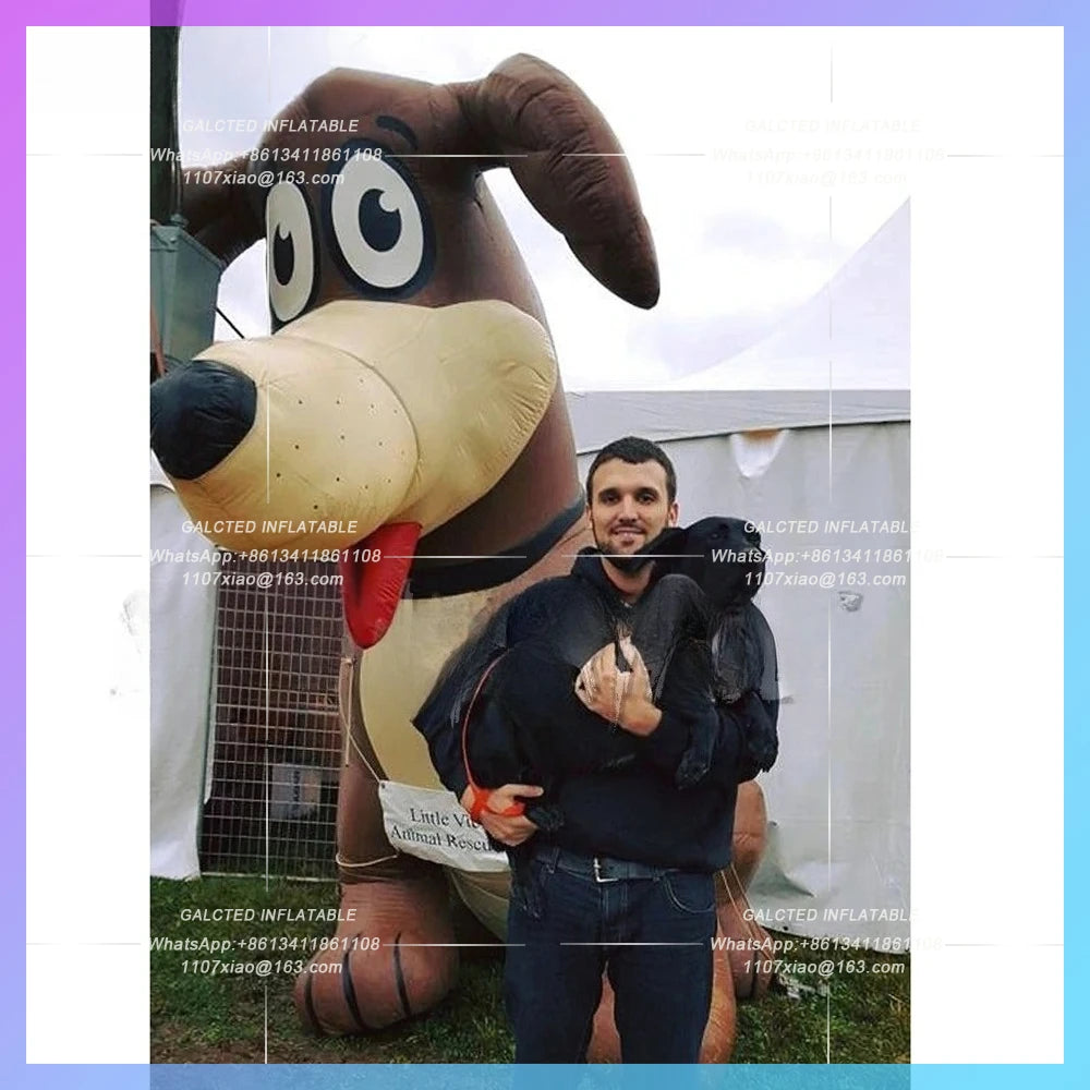 Inflatable Dog Balloon Oxford Airblown Lovely Giant  Inflatable Air Animal With Blower For Party Event Advertising Or Displaying
