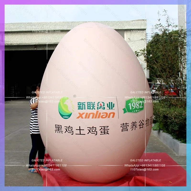 inflatable egg high quality pvc Inflatable Toys 2.5 meters airtight big  material air-sealed air-blown egg inflatable toys