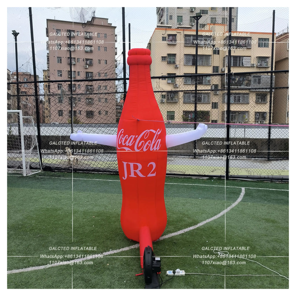 Inflatable Giant Cola Bottle With Blower Giant Outdoor Advertising Event Display For Promotion And Decoration