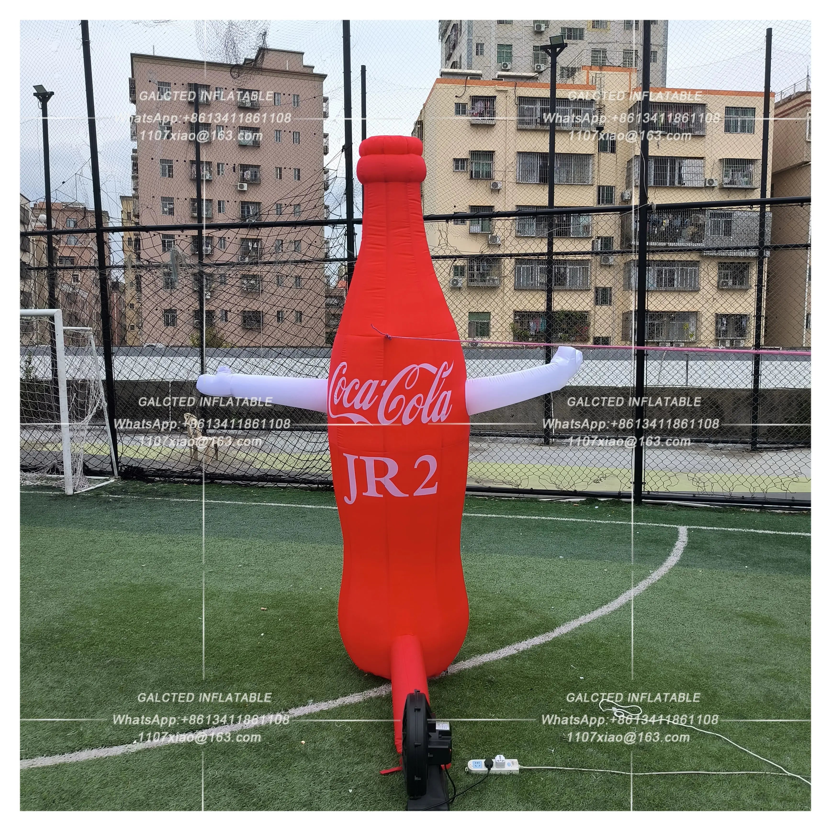 Inflatable Giant Cola Bottle With Blower Giant Outdoor Advertising Event Display For Promotion And Decoration