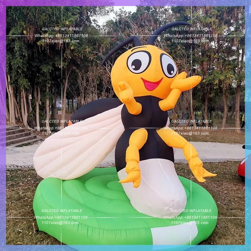 Inflatable Firefly for Children Park Personalized 2.7x3 Meters  Decoration / Cartoon Firefly Model Balloon Toys