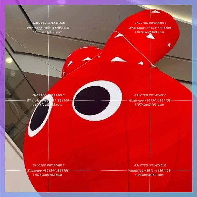 inflatable rabbit white light rabbit Factory production  cartoon rabbit head animal park decoration