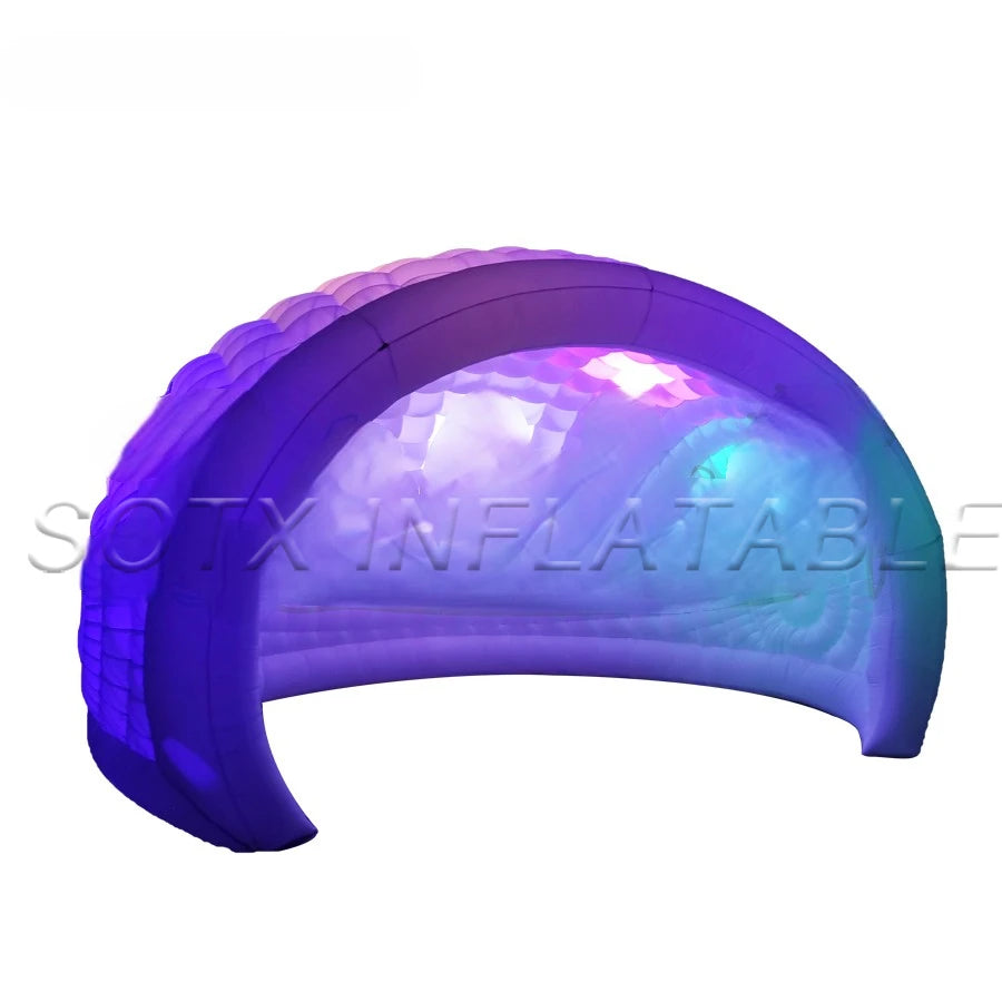 Home Garden Fashionable Romantic Portable Air Supported Luan Shaped Inflatable Bar Tent For Sweet Lovers Couple Party in