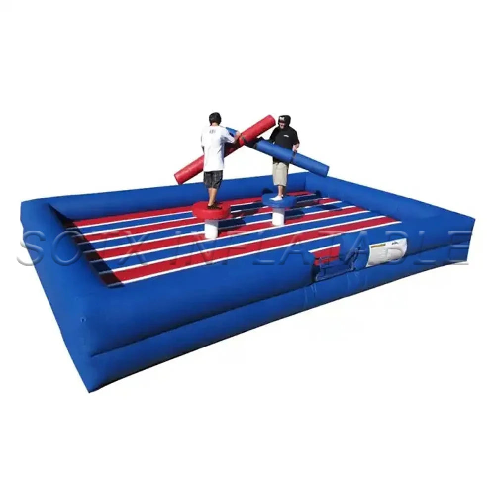 Interactive Challenge Backyard Pedestal Inflatable Gladiator Game Inflatable Jousting Arena PVC Fighting Arena For Outdoor