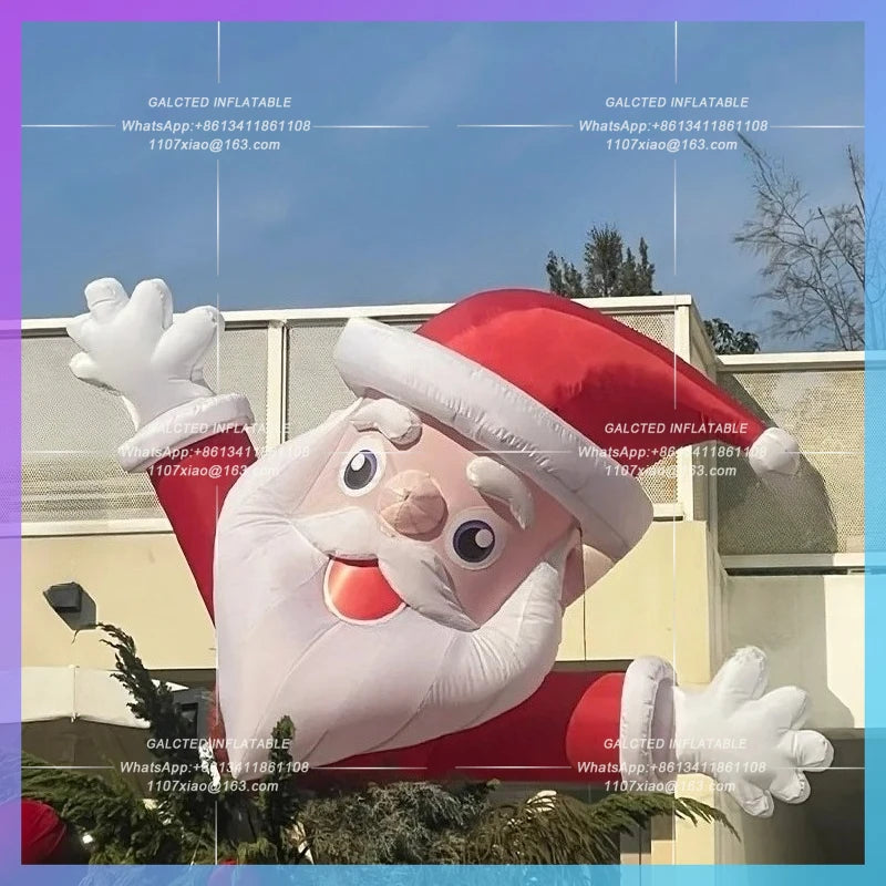 new year shop 2m inflatable santa claus christmas man for  decoration