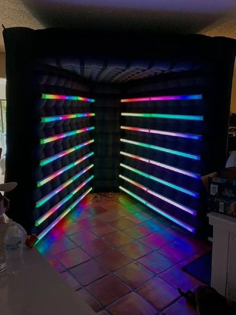 party/wedding/event Inflatable Vogue Booth LED inflatable photo booth backdrop for