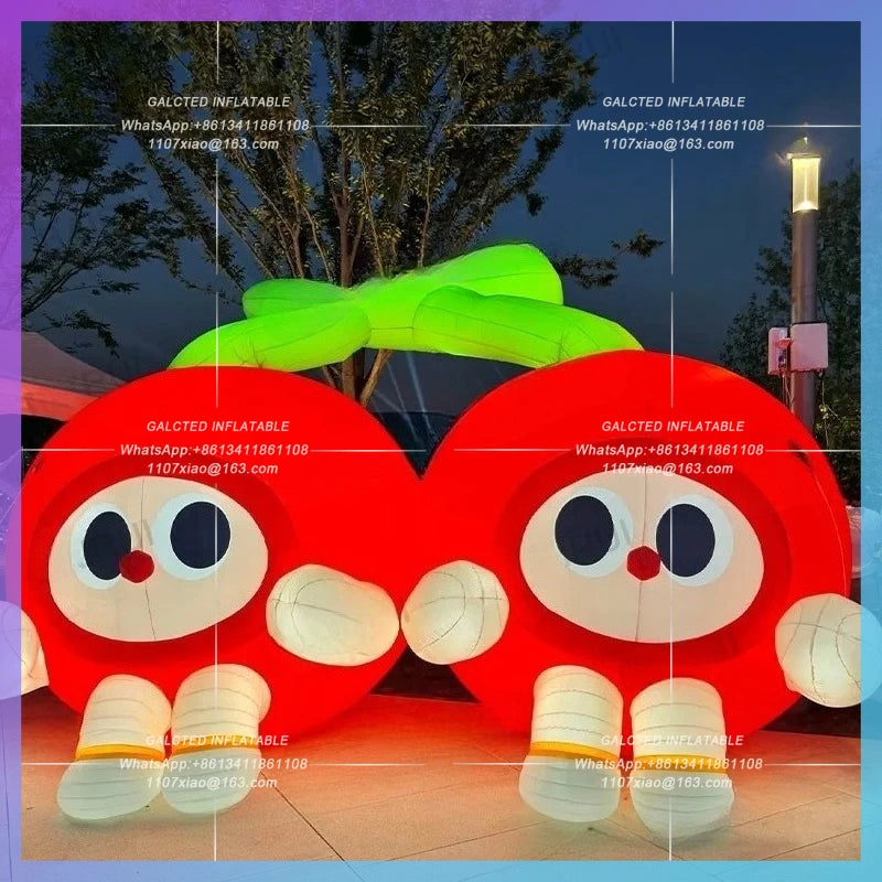 inflatable cherry for orchard promotion Factory directly sale activity market decoration