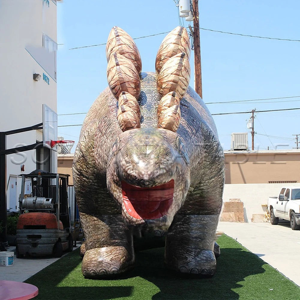 Park Zoo Promotional Outlet Festival Outdoors City Parade Giant Inflatable Stegosaurus Oxford Inflated Dinosaur Balloon For