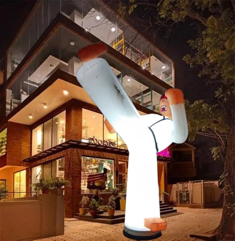Promotion on Kicking Leg 3mH Inflatable Karate Model Taekwon Kick Man Kicking Leg for Advertising