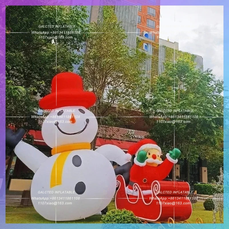 Christmas Snowman Cartoon Giant Inflatable for Christmas Decoration